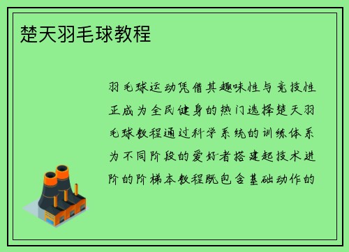 楚天羽毛球教程